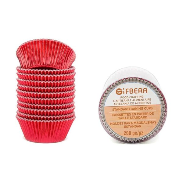 Gifbera Capacillos para repostería de papel metálico 200_1