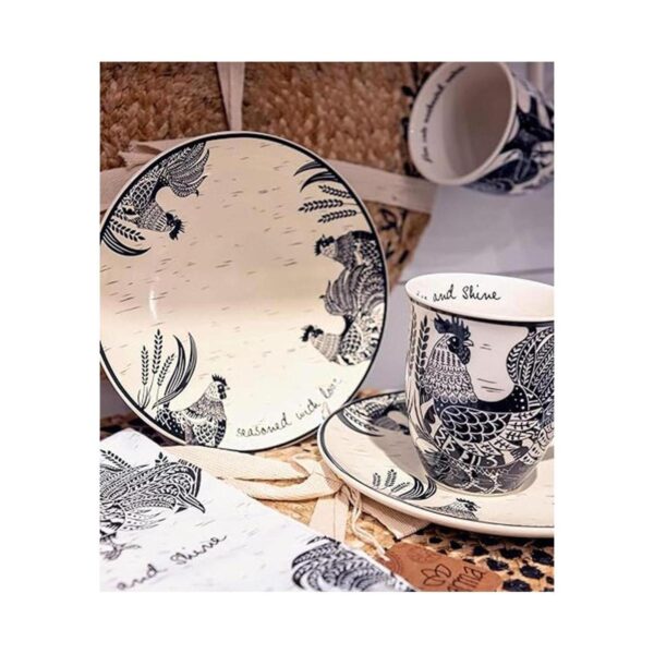 Karma Gifts Toalla de té boho en blanco y negro elefante_4
