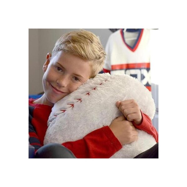 CatchStar Almohada de béisbol esponjosa de peluche con_6