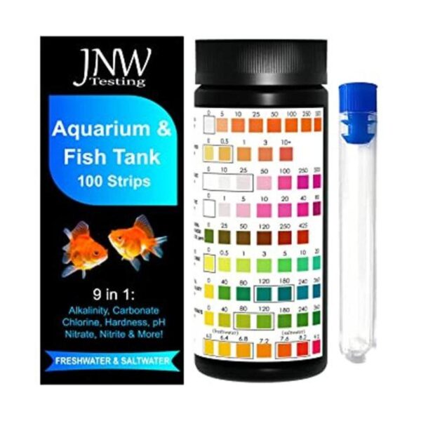 JNW Direct Tiras de prueba de acuario 9 en 1 con libro_1