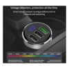 Cargador USB 12v24v monitor de voltaje LED para iPhone_5