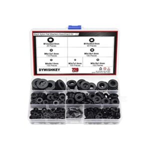 DYWISHKEY Kit surtido de 720 arandelas planas de nailon_1