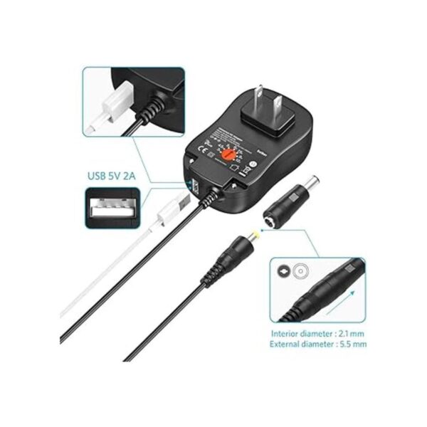 Belker Adaptador universal de 30 W 3 V 4.5 V 5 V 6 V_5