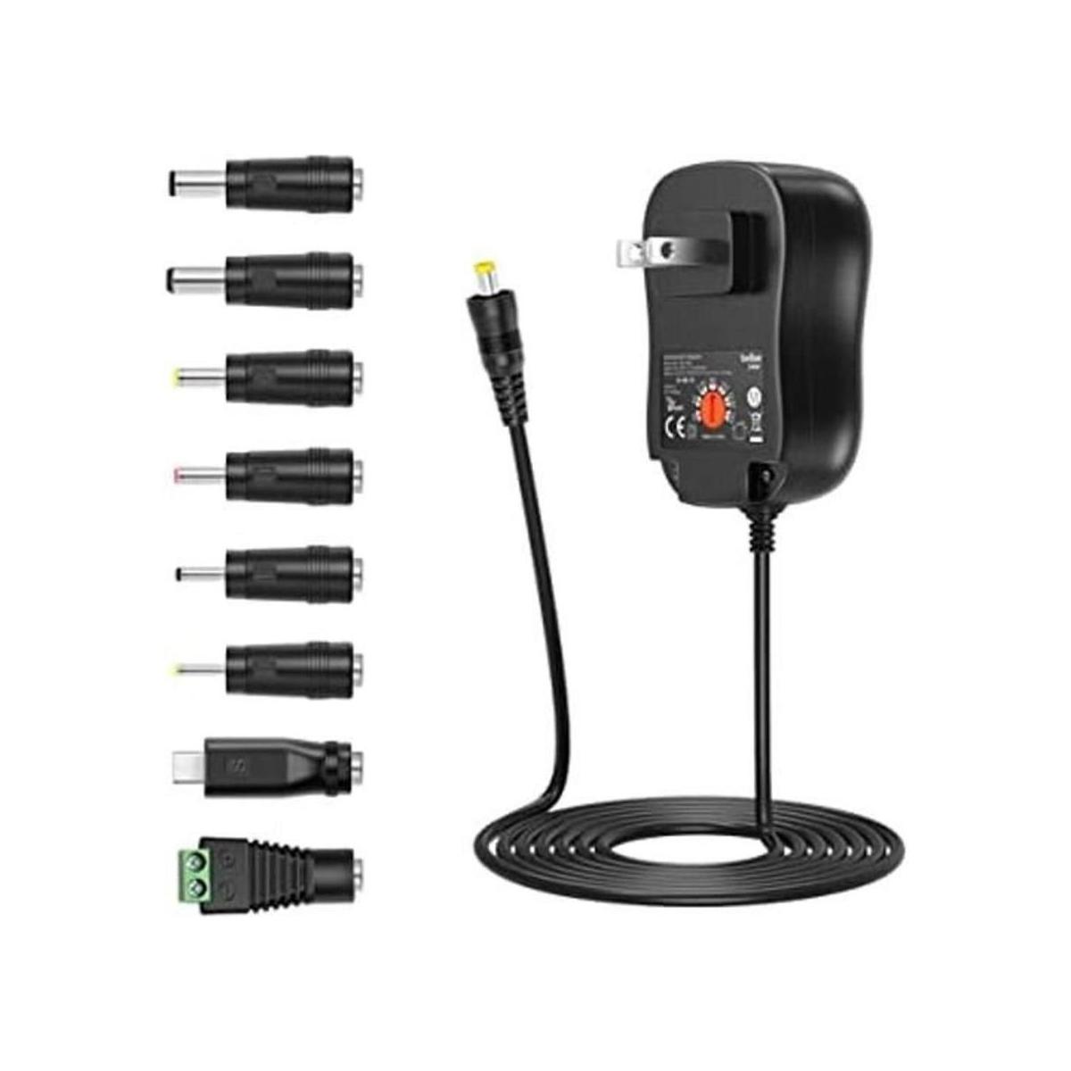 Belker Adaptador universal de 30 W 3 V 4.5 V 5 V 6 V