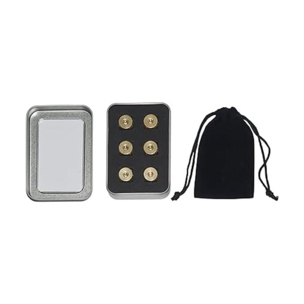 Juego de 6 dados de metal dados de latón macizo con_5