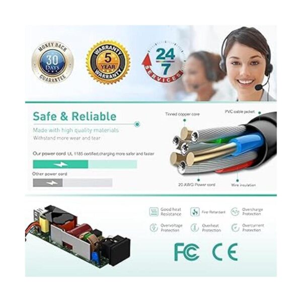 HKY Adaptador universal de corriente alterna de 24 V para_3