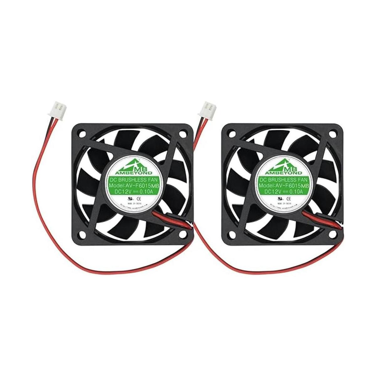 Paquete de 2 ventiladores de refrigeración sin escobillas