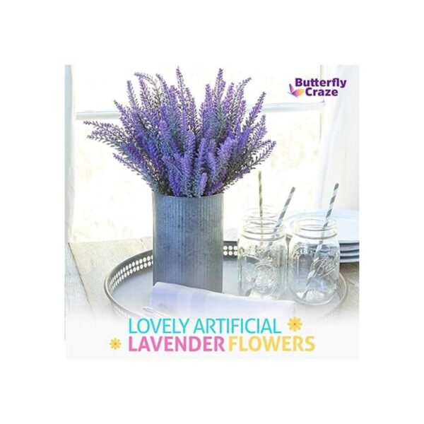 Flores artificiales grandes de lavanda para armar un_2