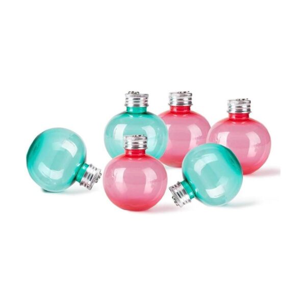 Mealivos Juego de 6 vasos de chupito con espíritu navideño_5