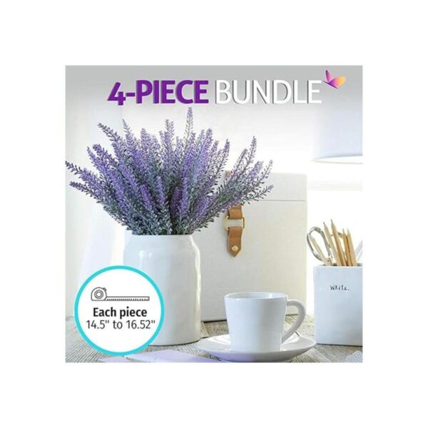 Flores artificiales grandes de lavanda para armar un_3