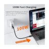Cable USB C a USB C de 1 pie CableCreation 5A100 W_4