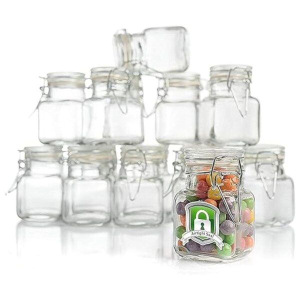 Tarros de cristal pequeños de 3 onzas con tapas_1