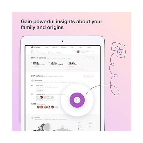 MyHeritage DNA Kit de prueba pruebas genéticas para_5