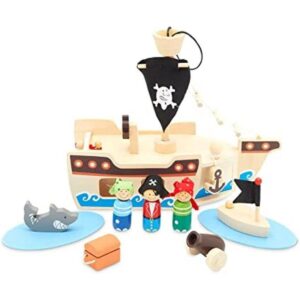 Juguetes piratas para niños piratas de madera para niños_1