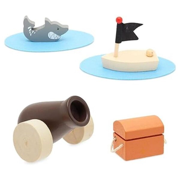Juguetes piratas para niños piratas de madera para niños_6