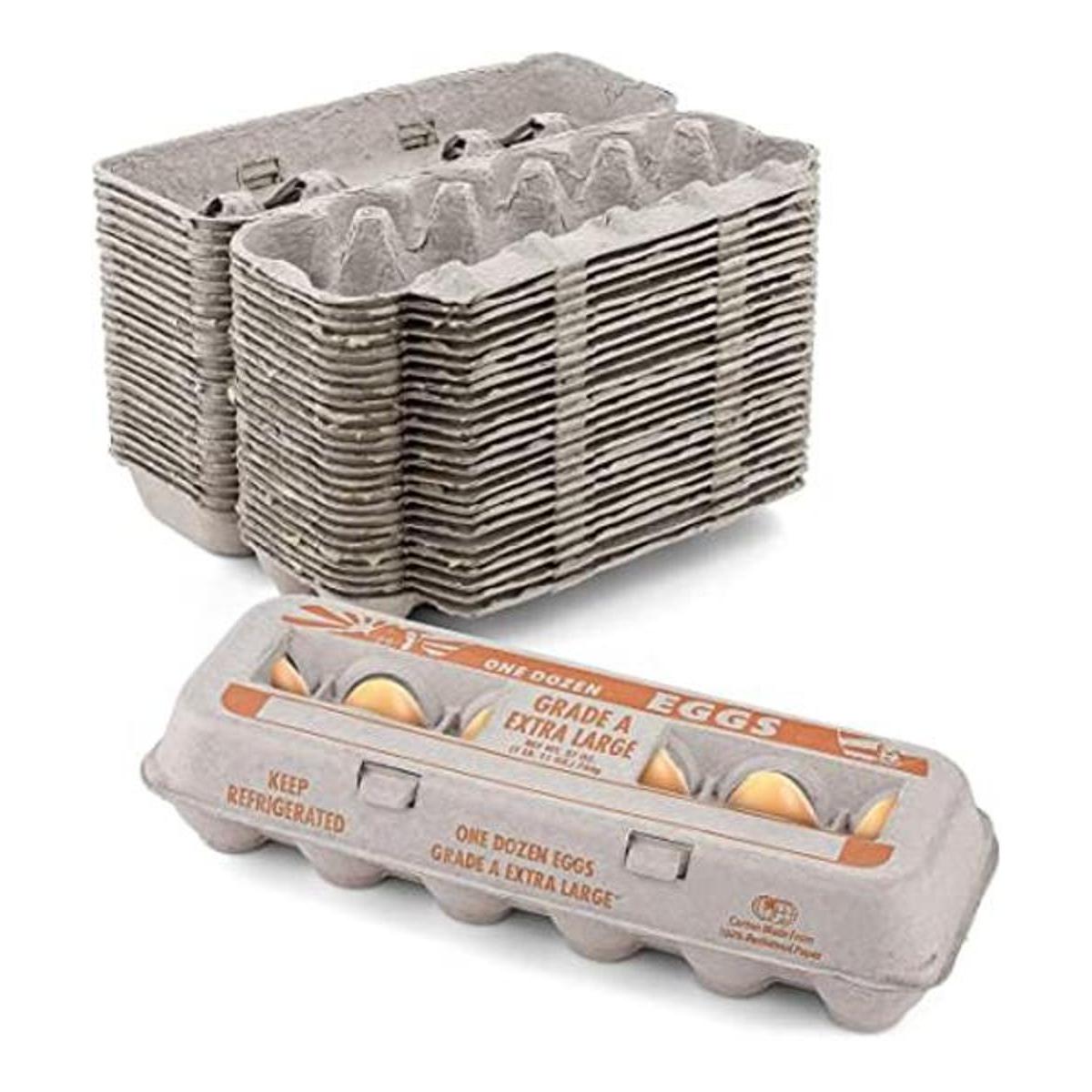 MT Products Cajas de huevos de pulpa natural impresas con