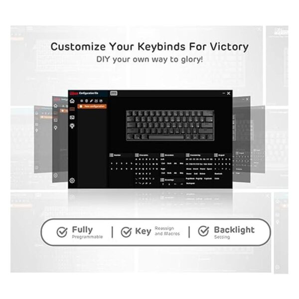Royal Kludge RK61 teclado con cableinalámbrico de 61_5