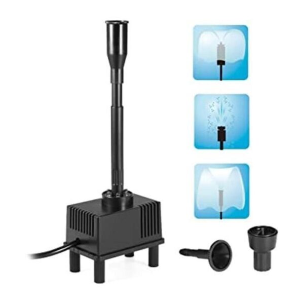Decdeal Fuente de bomba de agua sumergible de 10 W 160 GPH
