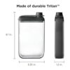 Rabbit Frasco discreto sin fugas negro R406138 3.25 x