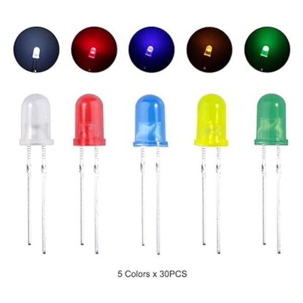 ELEGOO Kit de luces LED surtidas y transparentes de 0.118