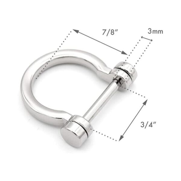 CRAFTMEMORE Anillos en D con rosca en forma de U para_2