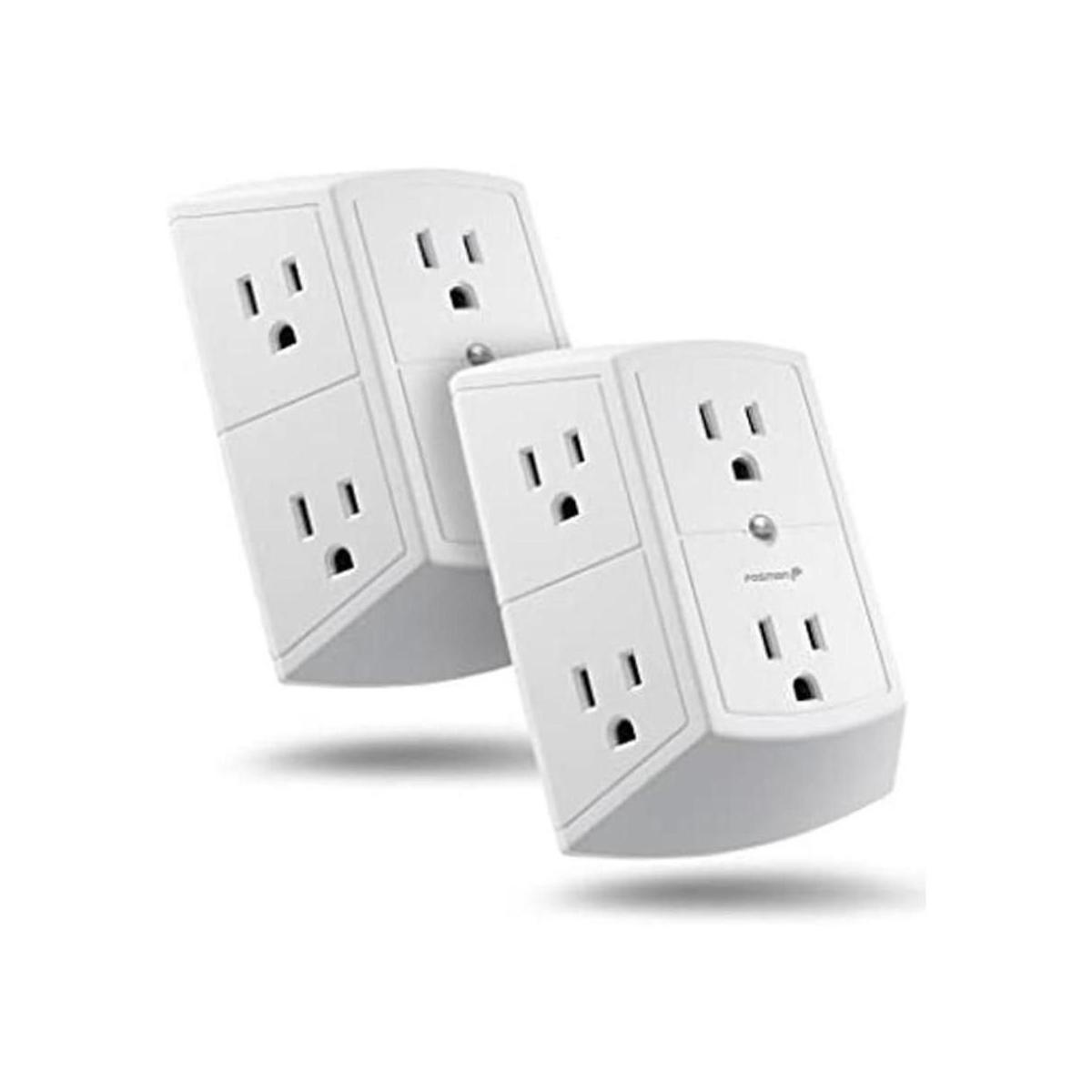Fosmon 6 toma de corriente adaptador de pared ETL
