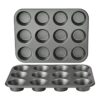 Sartén antiadherente para magdalenas 12 tazas juego de 2_1