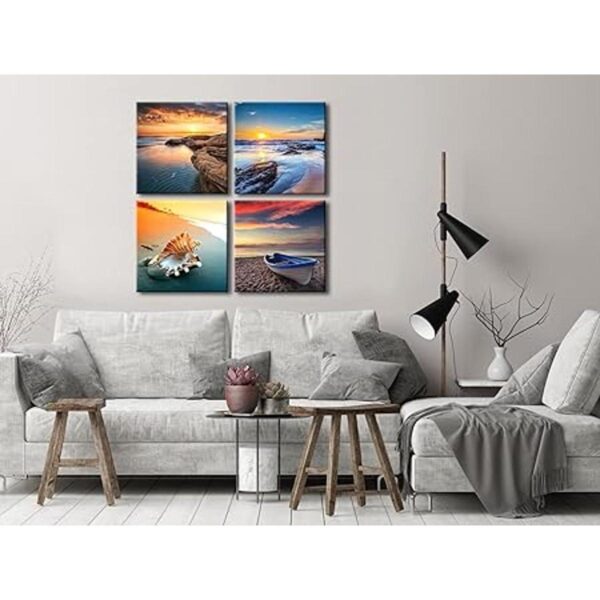 Pyradecor Sunset Sea Beach Cuadros modernos de paisaje_2