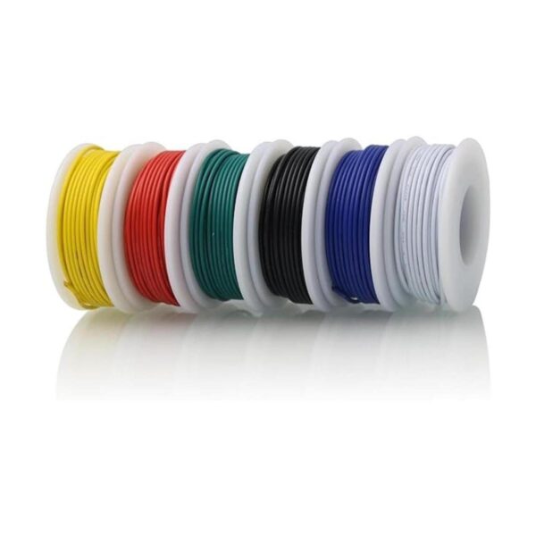 CBAZY Hook up Stranded Wire Kit 20 Gauge 6 colores 19.6