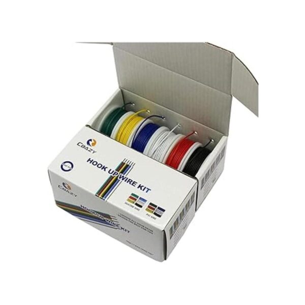 CBAZY Hook up Stranded Wire Kit 20 Gauge 6 colores 19.6