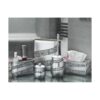 Creative Scents Soporte de mosaico plateado Qtip Tarro
