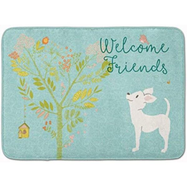 Caroline s Treasures Welcome Friends blanco Chihuahua_1