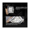 Avaner Reloj cuadrado para hombre reloj de pulsera de
