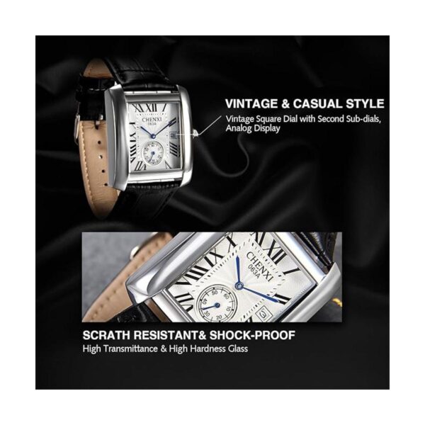 Avaner Reloj cuadrado para hombre reloj de pulsera de