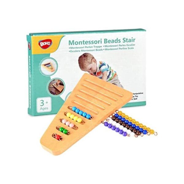 BOHS Montessori Escalera de 1 a 10 cuentas con soporte_1