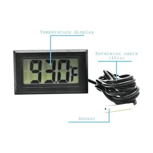 Termómetro digital para refrigerador pantalla LCD