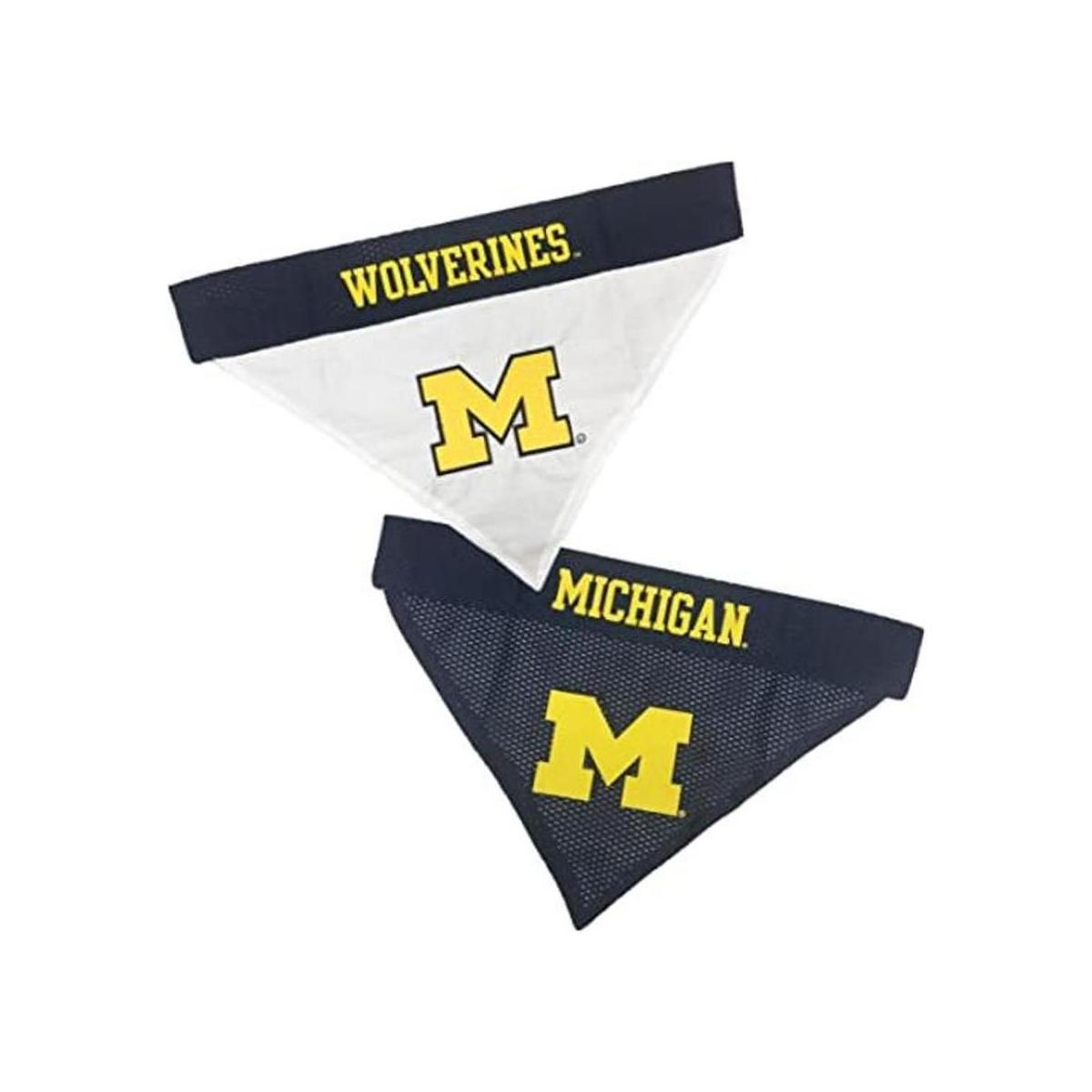 Pets First Bandana reversible para perros de Michigan