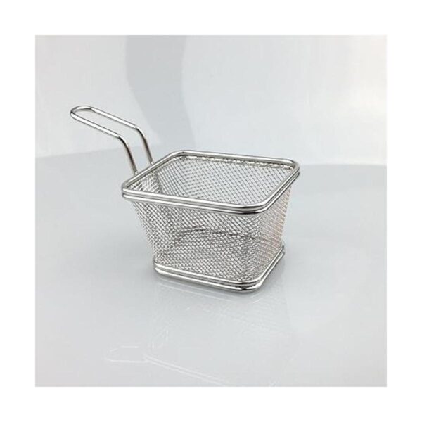 Cesta de acero inoxidable mini papas fritas de acero