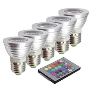OMTO E26E27 3 W RGB cambio de color proyector con control