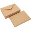 Paquete de 50 postales de papel kraft A7 con sobres_3