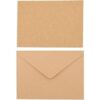 Paquete de 50 postales de papel kraft A7 con sobres_5