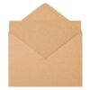 Paquete de 50 postales de papel kraft A7 con sobres_4