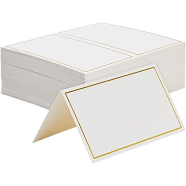 Paquete de 100 tarjetas pequeñas de papel para mesa con_1