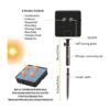 RUICHEN Tira de luces solares para exteriores 16.5 pies_4