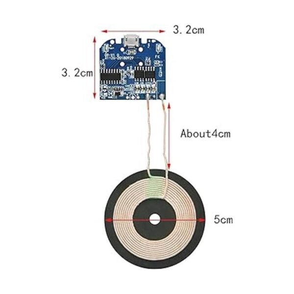 Gikfun Qi Cargador inalámbrico PCBA Placa de circuito_2