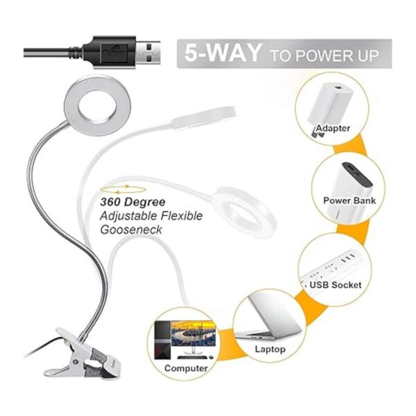 Skymore 24 luces LED USB para libros lámpara de_3