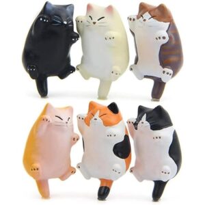 CHICHIC Paquete de 6 imanes de refrigerador para gatos