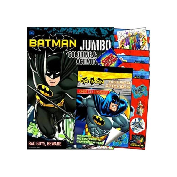 Batman Juego de libros de calcomanías para colorear con_1