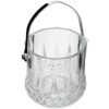 Lilys Home Cubo de hielo de vidrio con mango y pinzas SS