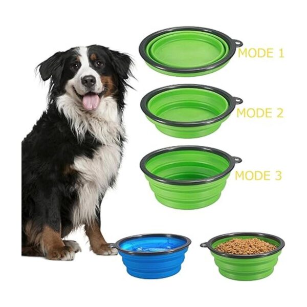 Comsun Paquete de 2 cuencos plegables para perros de